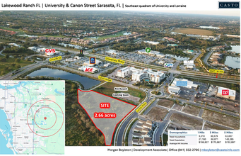 University and Lorraine/Canon Street Pl, Lakewood Ranch, FL - AERIAL  map view