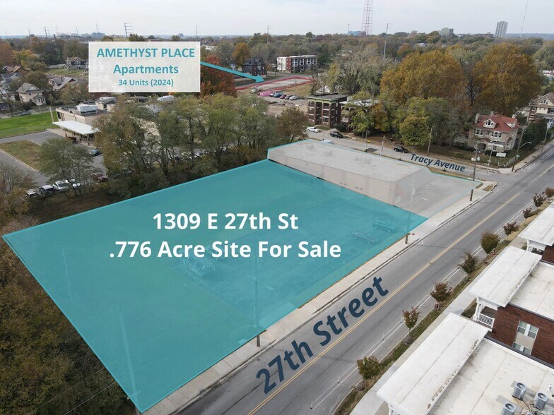 1309 E 27th St, Kansas City, MO for sale - Aerial - Image 2 of 4