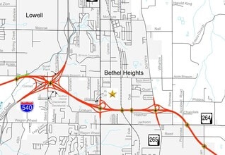 S Thompson Street, Springdale, AR - Aérien  Vue de la carte