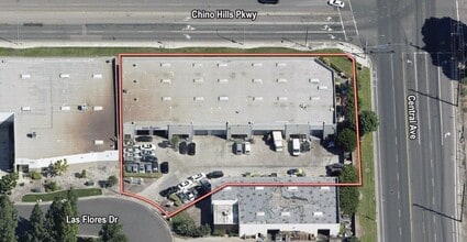 5260 Las Flores Dr, Chino, CA - AERIAL map view