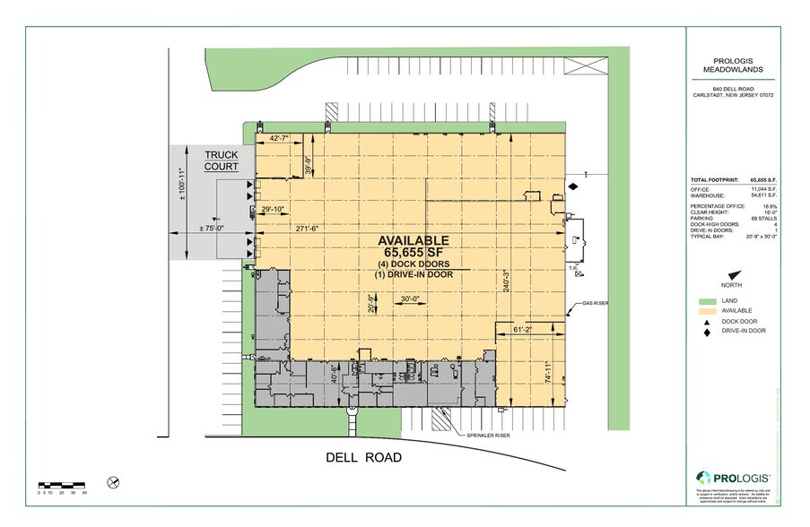 640 Dell Rd, Carlstadt, NJ for lease - Site Plan - Image 2 of 2