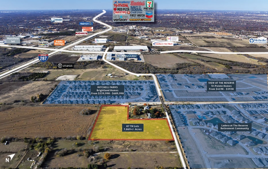 962 S Mitchell Rd, Mansfield, TX à vendre - Photo du bâtiment - Image 2 de 3