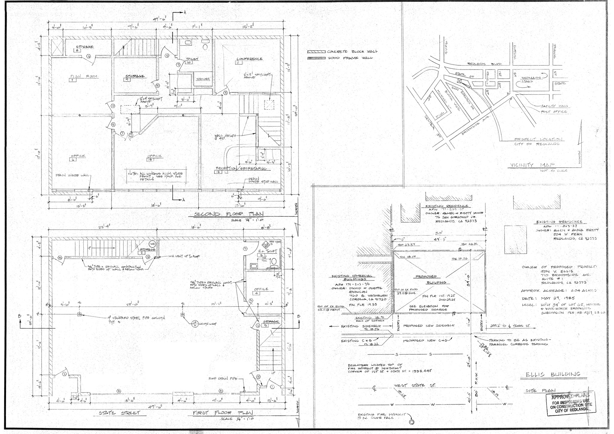 631 W State St, Redlands, CA for lease Site Plan- Image 1 of 2