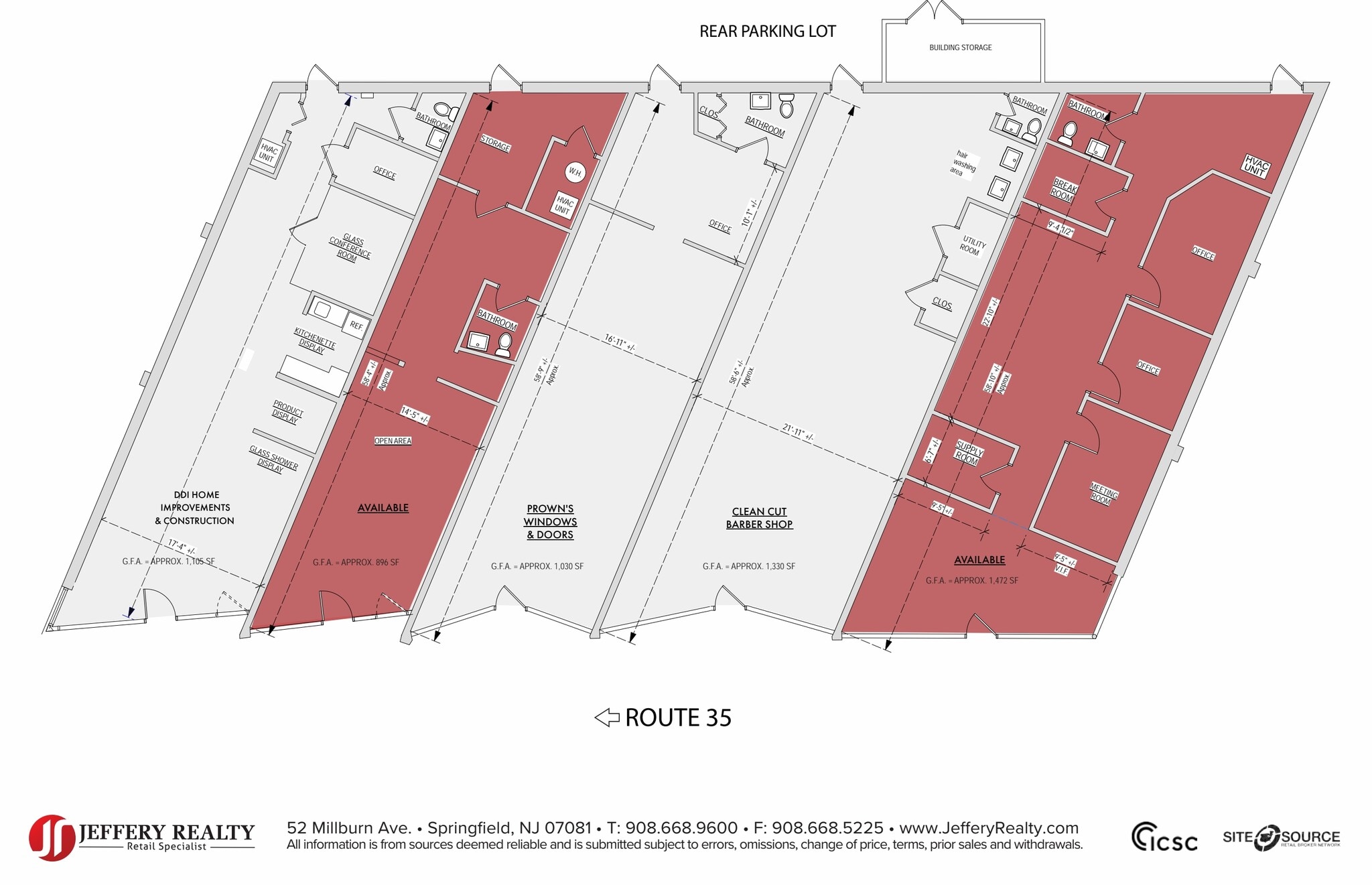 663-673 State Route 35, Middletown, NJ à louer Plan d’étage- Image 1 de 1