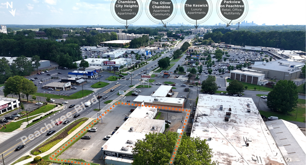 5588-5596 Peachtree Industrial Blvd, Chamblee, GA à vendre - Photo du bâtiment - Image 3 de 6