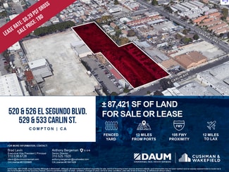 Plus de détails pour El Segundo and Carlin St - Land for Sale – Terrain à vendre, Compton, CA