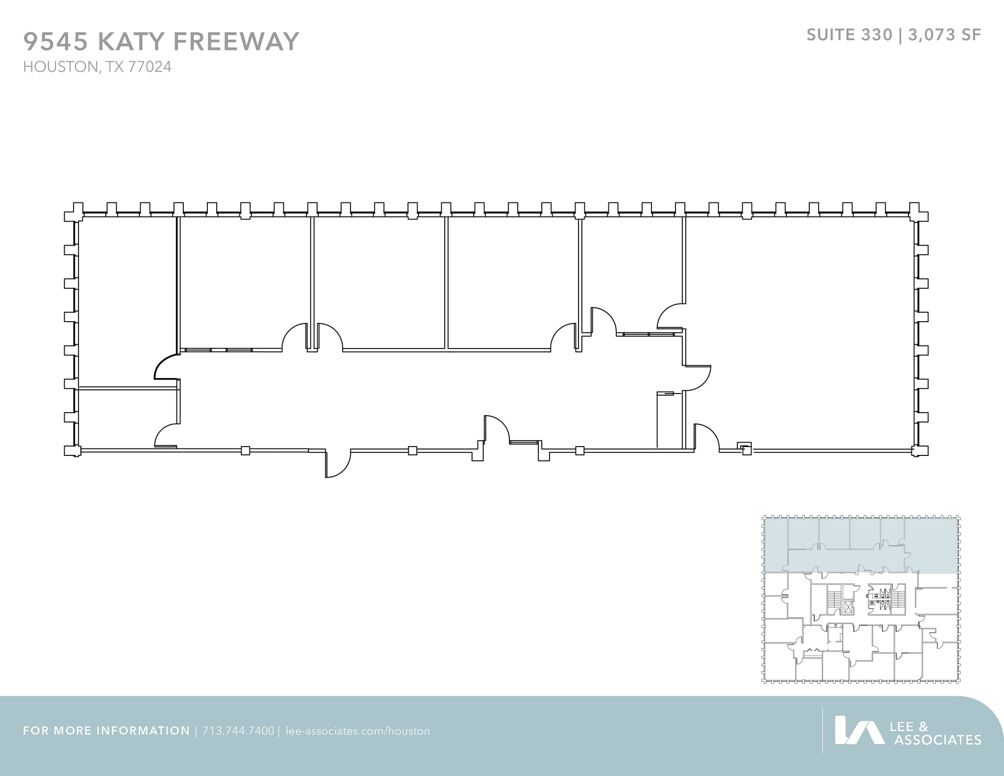 9545 Katy Fwy, Houston, TX for lease Floor Plan- Image 1 of 1