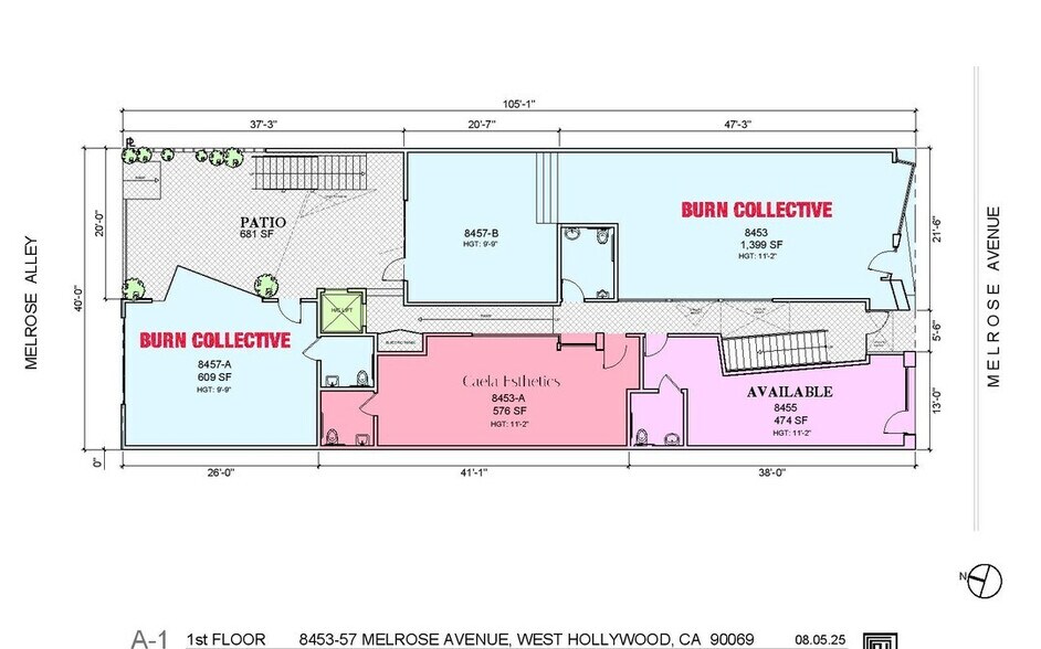 8453-8457 Melrose Ave, Los Angeles, CA à louer - Photo du bâtiment - Image 2 de 4