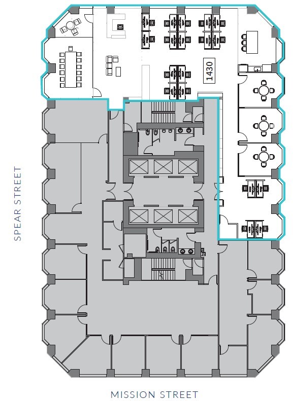 101 Mission St, San Francisco, CA for lease Floor Plan- Image 1 of 1