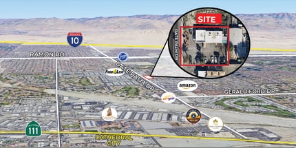 34820 Date Palm Dr, Cathedral City, CA - Aérien  Vue de la carte