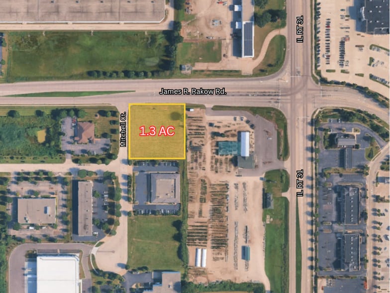 Mitchell Court and Rakow Rd, Crystal Lake, IL for sale - Building Photo - Image 1 of 2