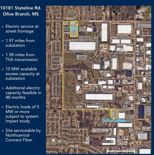 10181 Stateline Rd, Olive Branch, MS à vendre - Photo du bâtiment - Image 2 de 6