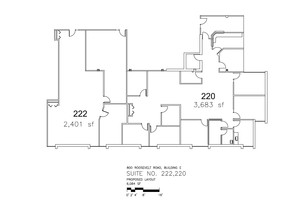 800 Roosevelt Rd, Glen Ellyn, IL à louer Plan d’étage- Image 2 de 2