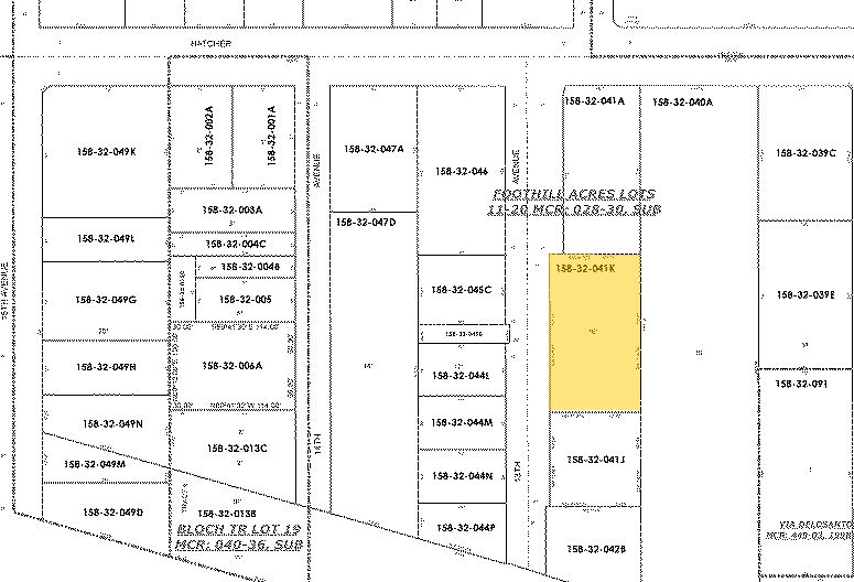 9235 N 13th Ave, Phoenix, AZ for lease - Plat Map - Image 3 of 5