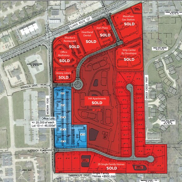 481 Meridian Rd, Glen Carbon, IL for sale - Site Plan - Image 1 of 5