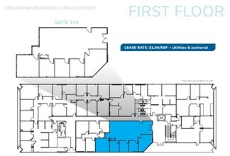 2385 Camino Vida Roble, Carlsbad, CA à louer Plan d’étage- Image 1 de 1