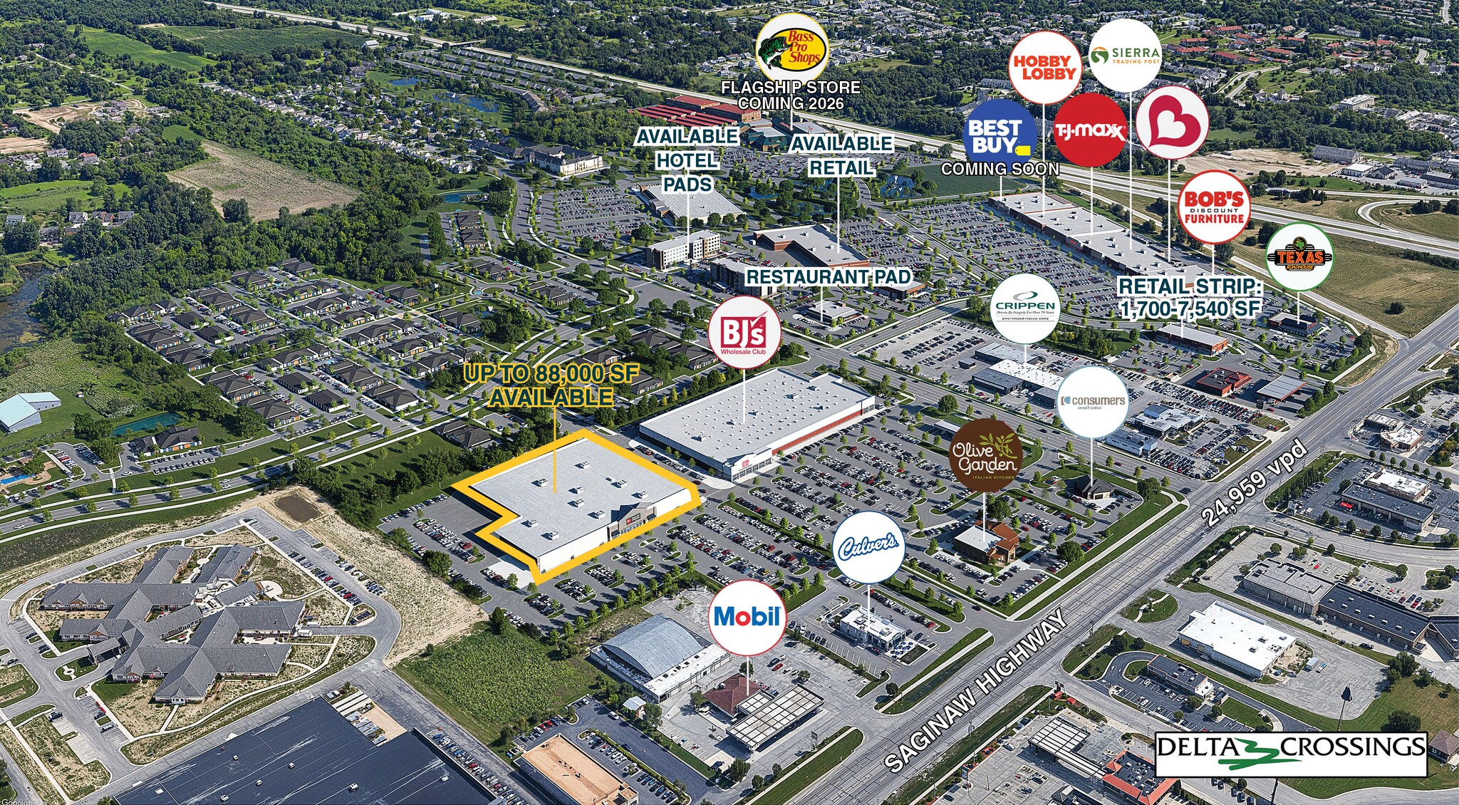 Delta Crossing- Big Box, Lansing, MI for sale Primary Photo- Image 1 of 9