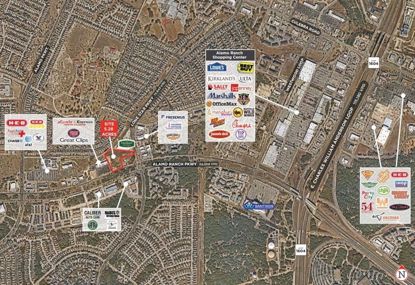 Alamo Ranch Pky & Lonestar Pky, San Antonio, TX for sale - Aerial - Image 2 of 3