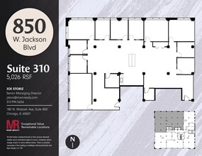 850 W Jackson Blvd, Chicago, IL for lease Floor Plan- Image 1 of 11