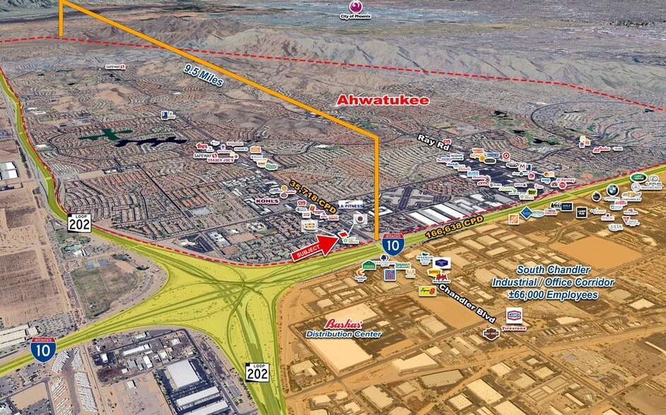 5029 E Chandler Blvd, Phoenix, AZ for lease - Aerial - Image 2 of 5