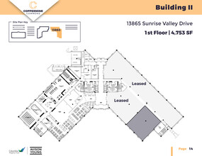 13865 Sunrise Valley Dr, Herndon, VA à louer Plan d’étage- Image 1 de 1