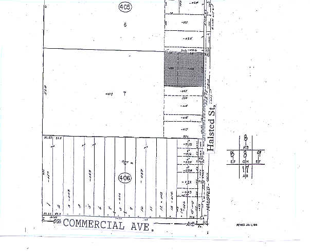 104 S Halsted St, Chicago Heights, IL à vendre - Plan cadastral - Image 2 de 6
