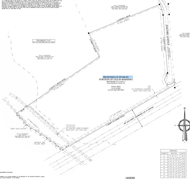 Electric Ave, York, SC for sale - Plat Map - Image 2 of 2