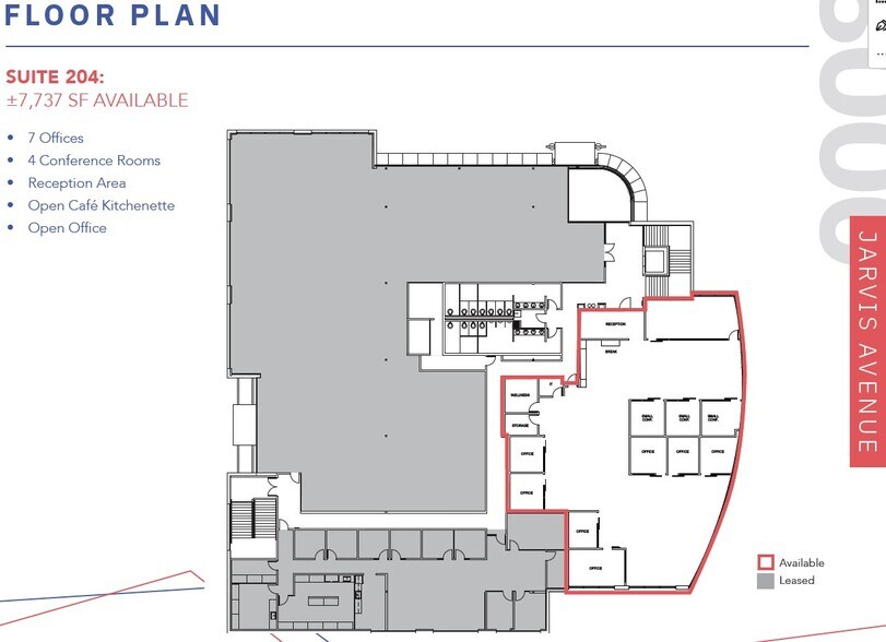 8000 Jarvis Ave, Newark, CA à louer - Plan d’étage - Image 2 de 4