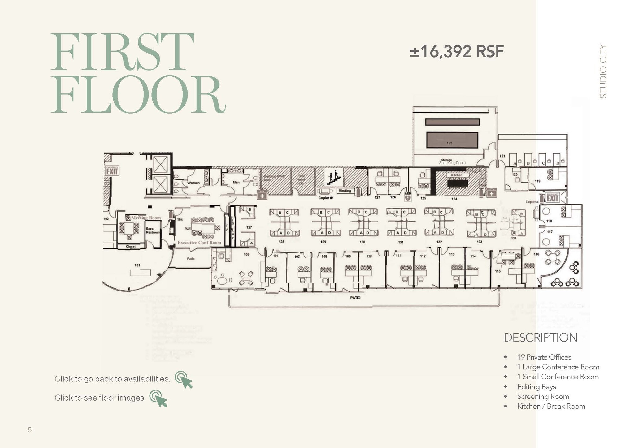 12700 Ventura Blvd, Studio City, CA à louer Plan d’étage- Image 1 de 5