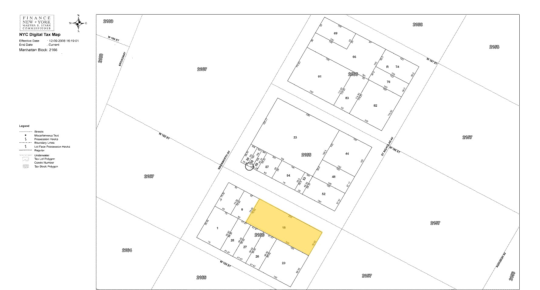1493-1495 St Nicholas Ave, New York, NY à louer Plan cadastral- Image 1 de 7