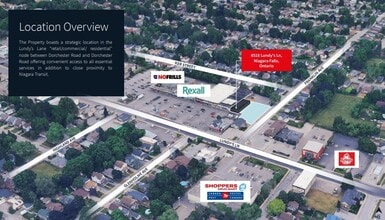 6518 Lundy's Ln, Niagara Falls, ON - Aerial  map view