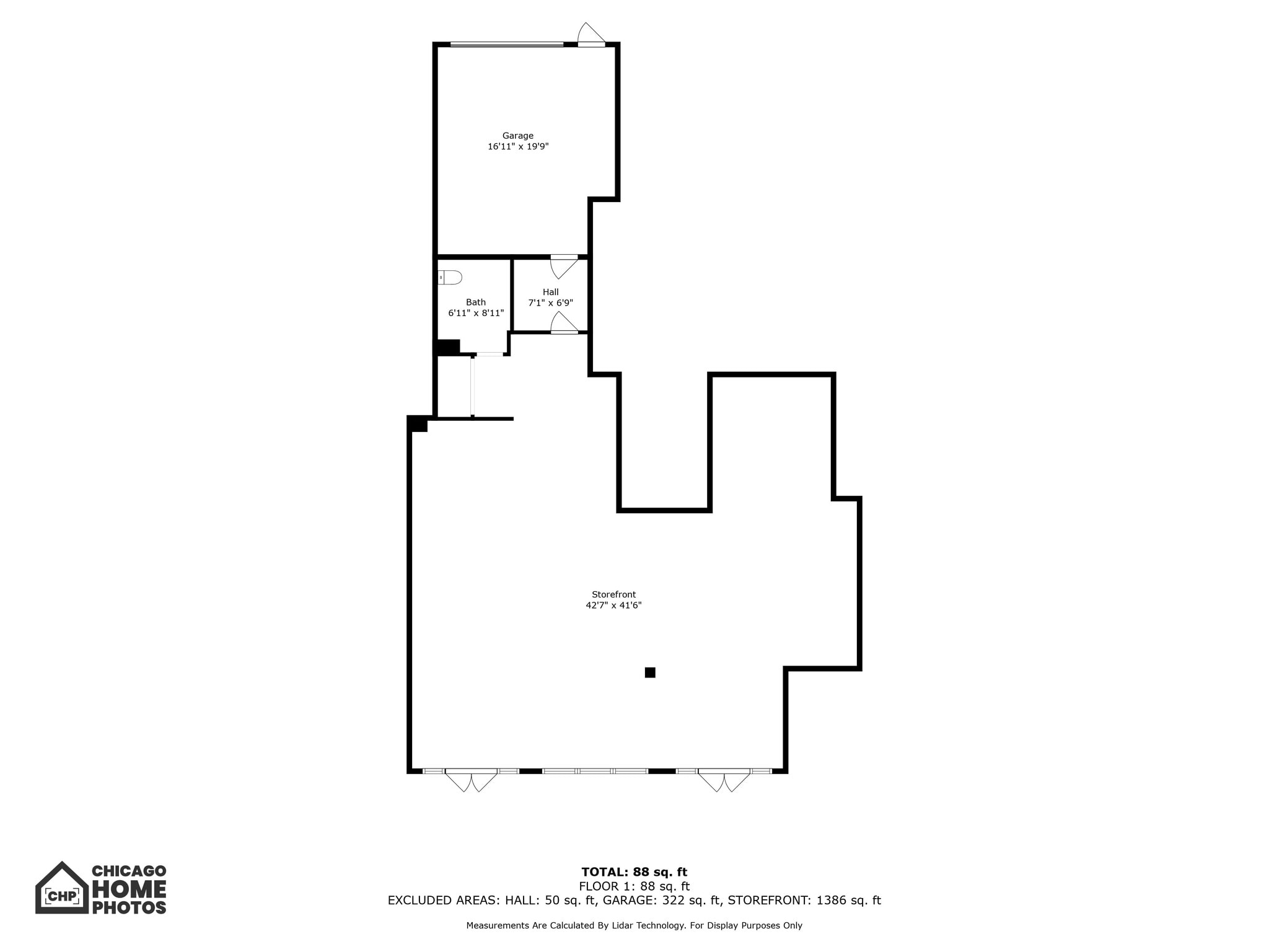 4414 N Kedzie Ave, Chicago, IL for lease Floor Plan- Image 1 of 1