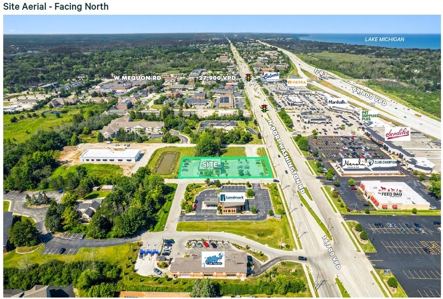 10911 N Port Washington Rd, Mequon, WI for lease - Aerial - Image 3 of 4