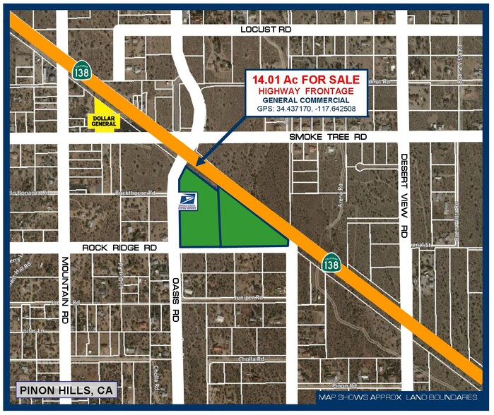 Highway 138, Pinon Hills, CA for sale - Aerial - Image 1 of 1