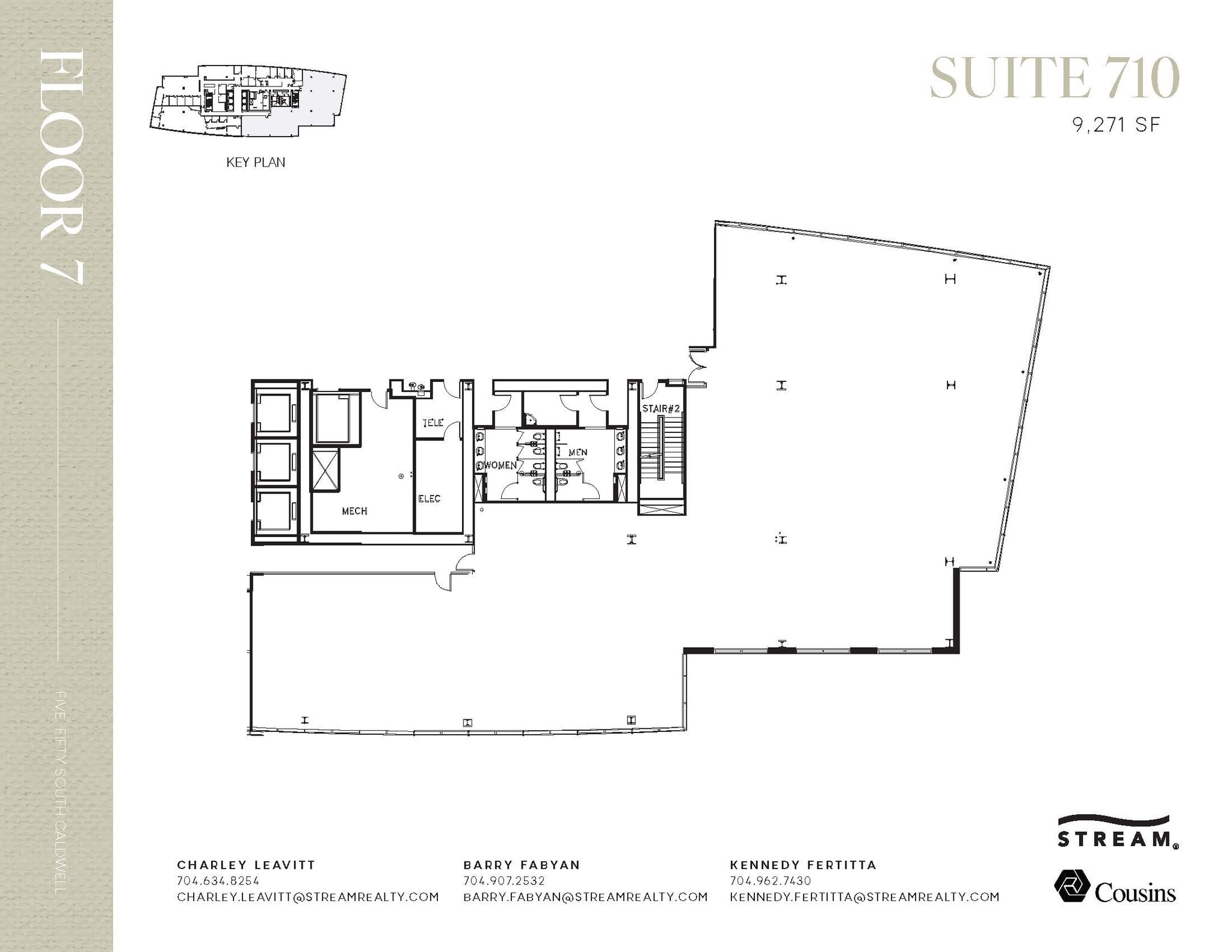 550 S Caldwell St, Charlotte, NC à louer Plan d’étage- Image 1 de 1