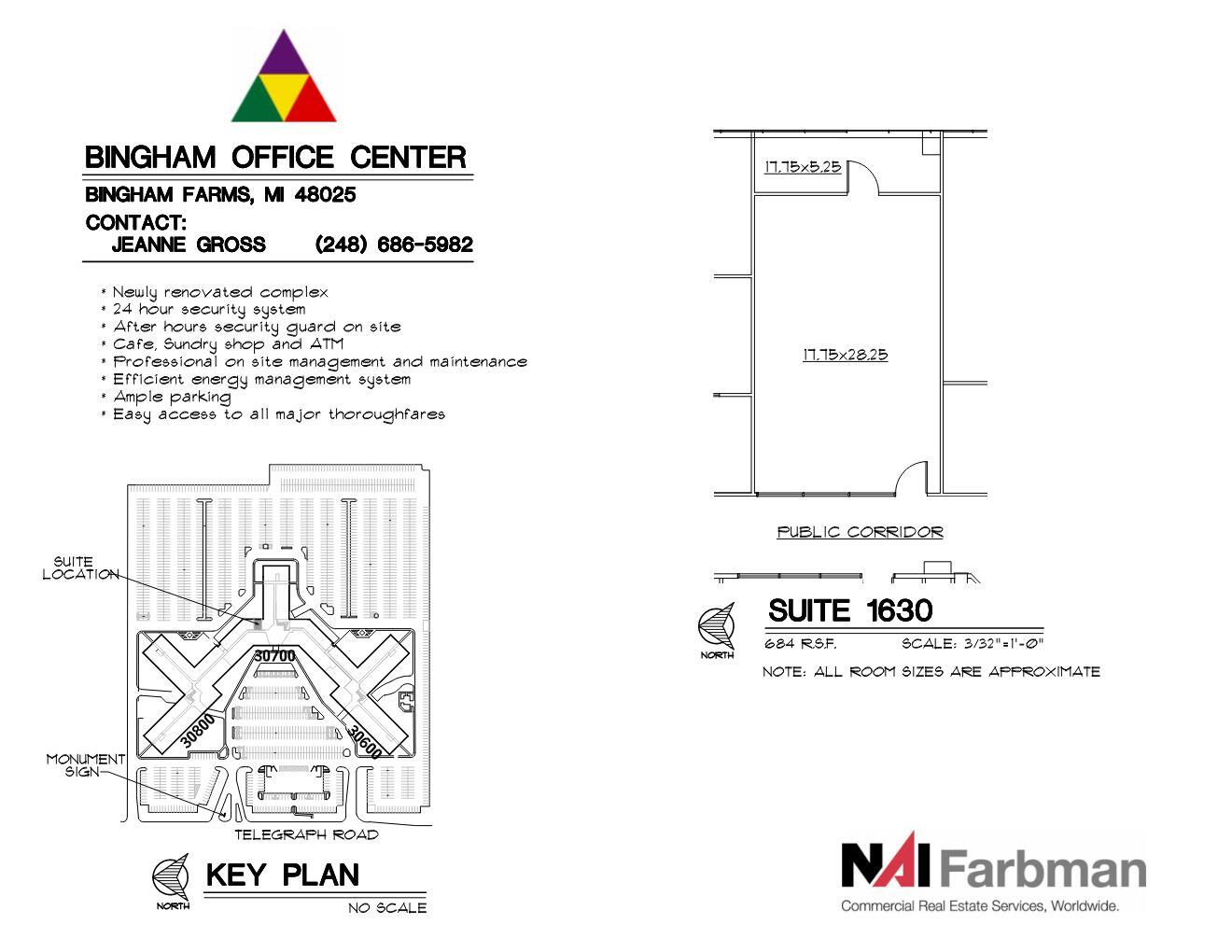 30600-30700 - 30800 Telegraph Rd, Bingham Farms, MI for lease Floor Plan- Image 1 of 1