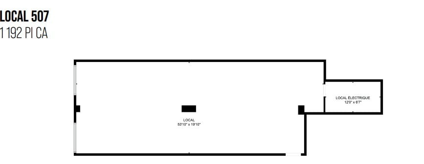 6600 Rue Saint-Urbain, Montréal, QC à louer Plan d’étage- Image 1 de 1