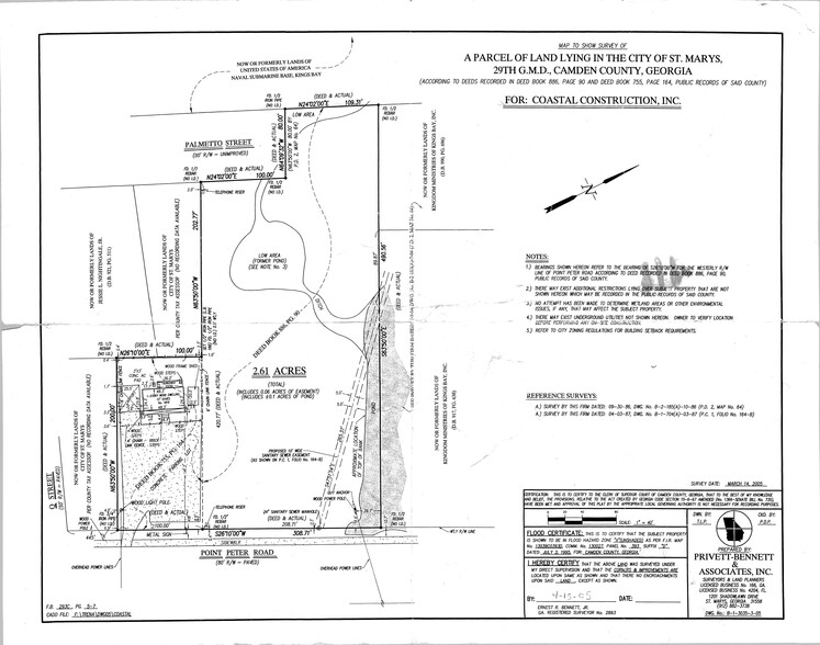 00 Point Peter Rd, Saint Marys, GA à vendre - Plan de site - Image 2 de 2