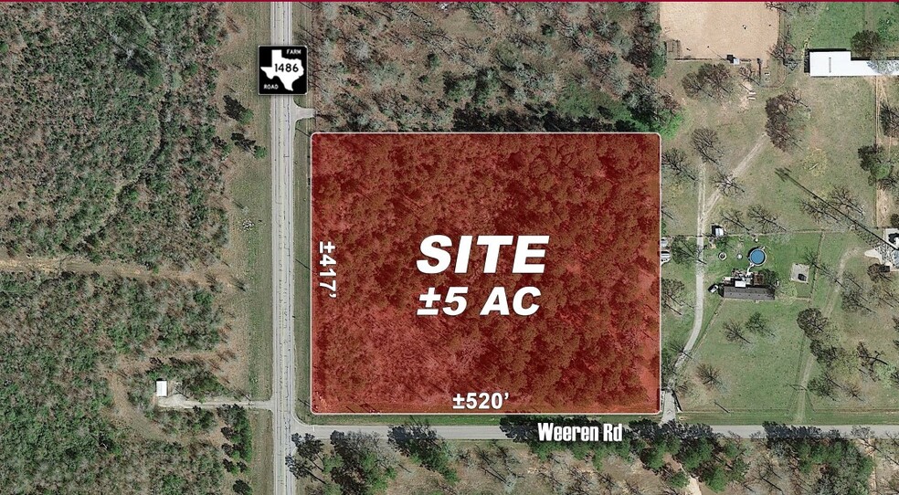 FM 1486 & Weeren Rd, Montgomery, TX à vendre - Photo du b timent - Image 1 de 2