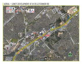 11726 N IH-35, San Antonio, TX - Aérien  Vue de la carte