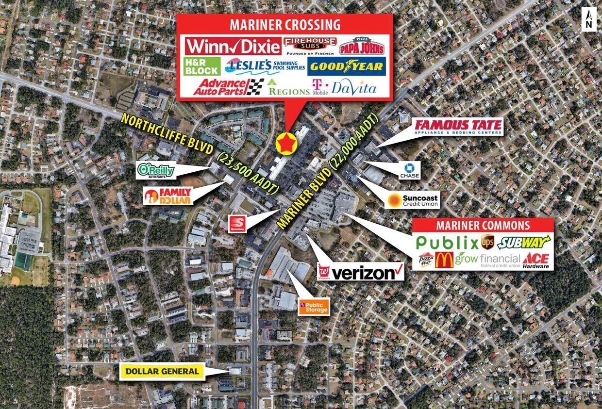 4185 Mariner Blvd, Spring Hill, FL for lease Aerial- Image 1 of 2