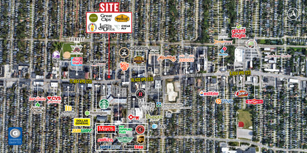 15002-15016 Detroit Ave, Lakewood, OH - aerial  map view