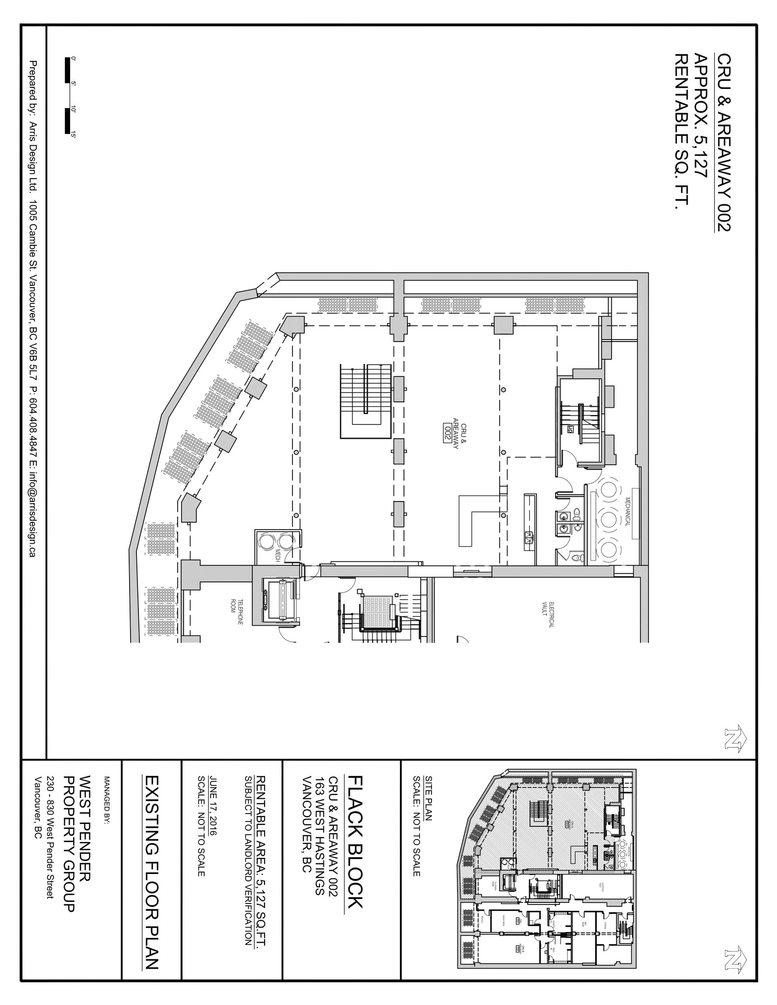 163 W Hastings St, Vancouver, BC for lease Site Plan- Image 1 of 3