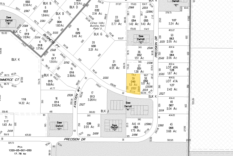 2521 Business Pky, Minden, NV à vendre - Plan cadastral - Image 2 de 2