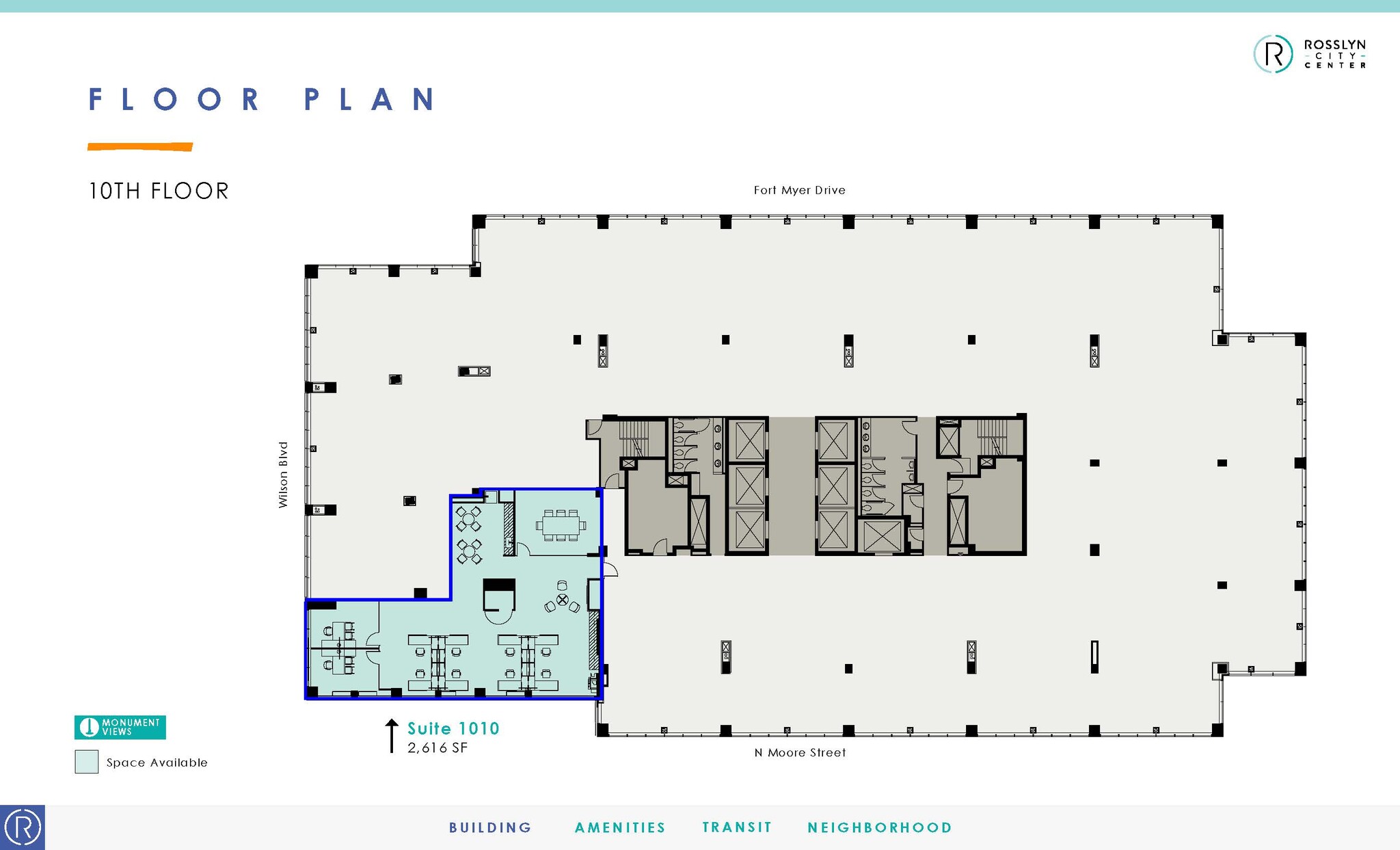 1700 N Moore St, Arlington, VA for lease Floor Plan- Image 1 of 1