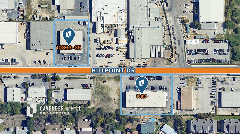 10800-10812 Hillpoint Dr, San Antonio, TX à louer - Aérien - Image 2 de 3