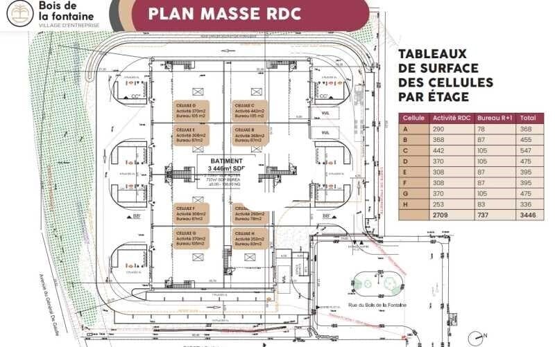 Flex in Angerville for sale - Site Plan - Image 2 of 3