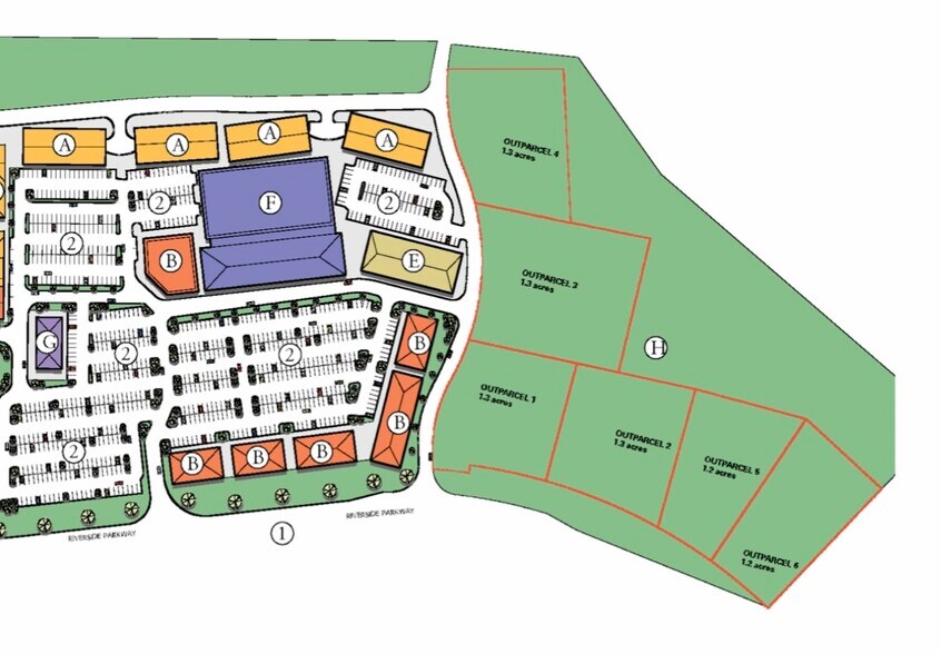 Riverside Pky, Douglasville, GA à vendre - Plan de site - Image 2 de 6