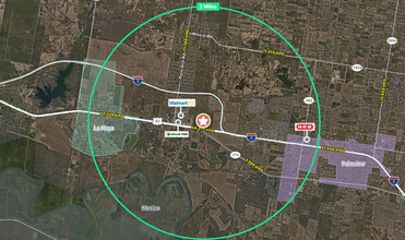 US Highway 83, Penitas, TX - aerial  map view