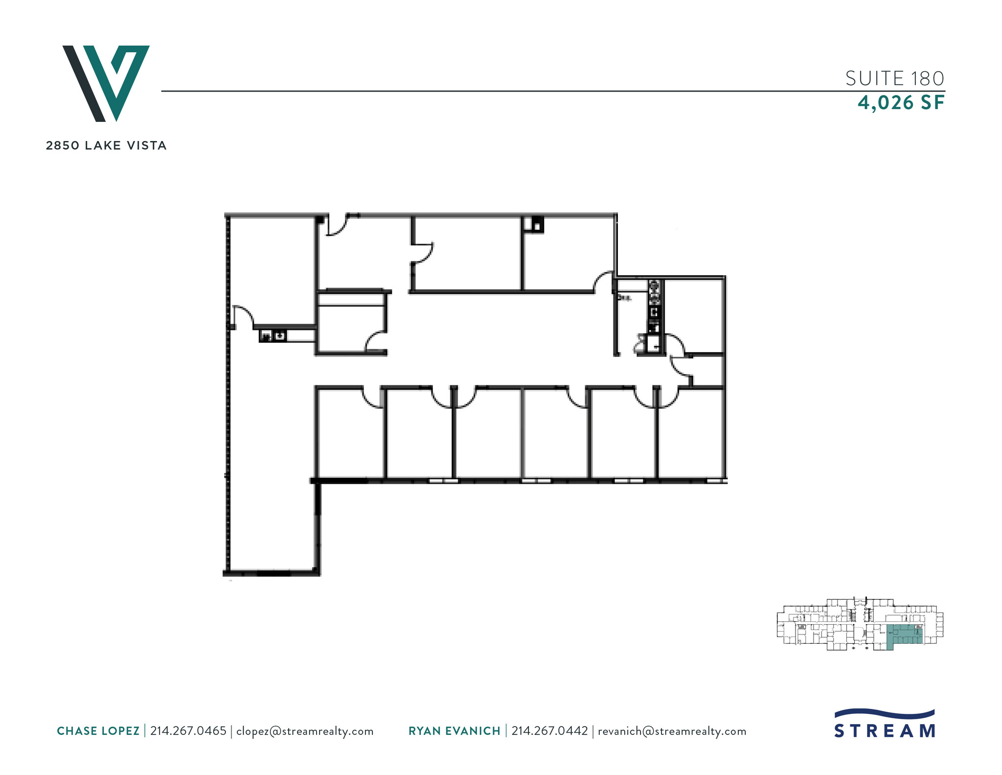 2850 Lake Vista Dr, Lewisville, TX à louer Plan d’étage- Image 1 de 2